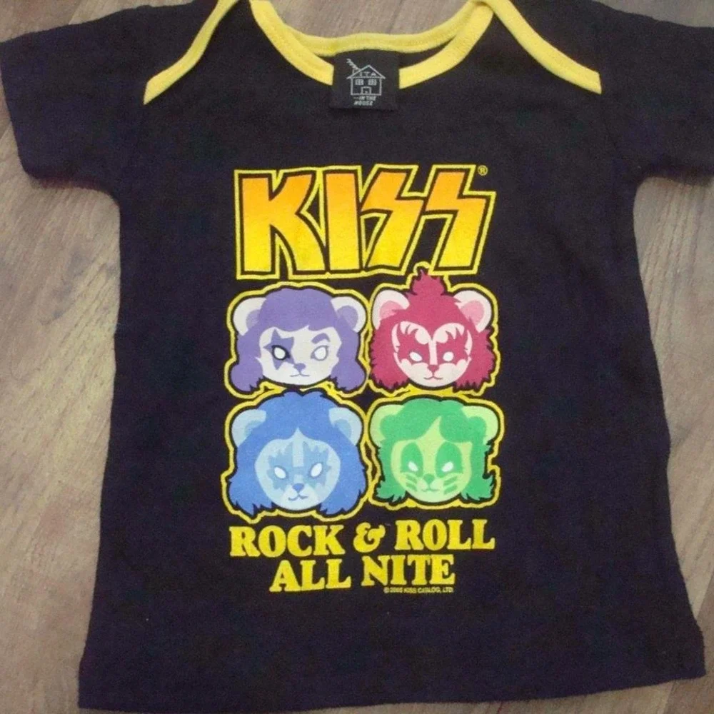 KISS ROCK N ROLL 2T SHIRT KIDS VINTAGE‎ 00S Y2K W2